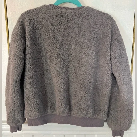 PHILOSOPHY Republic Clothing Light Gray Faux Fur Crewneck Size XSmall - Picture 4 of 4